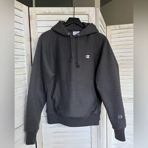 Champion Reverse Weave Gray Hoodie Sweatshirt Size Small